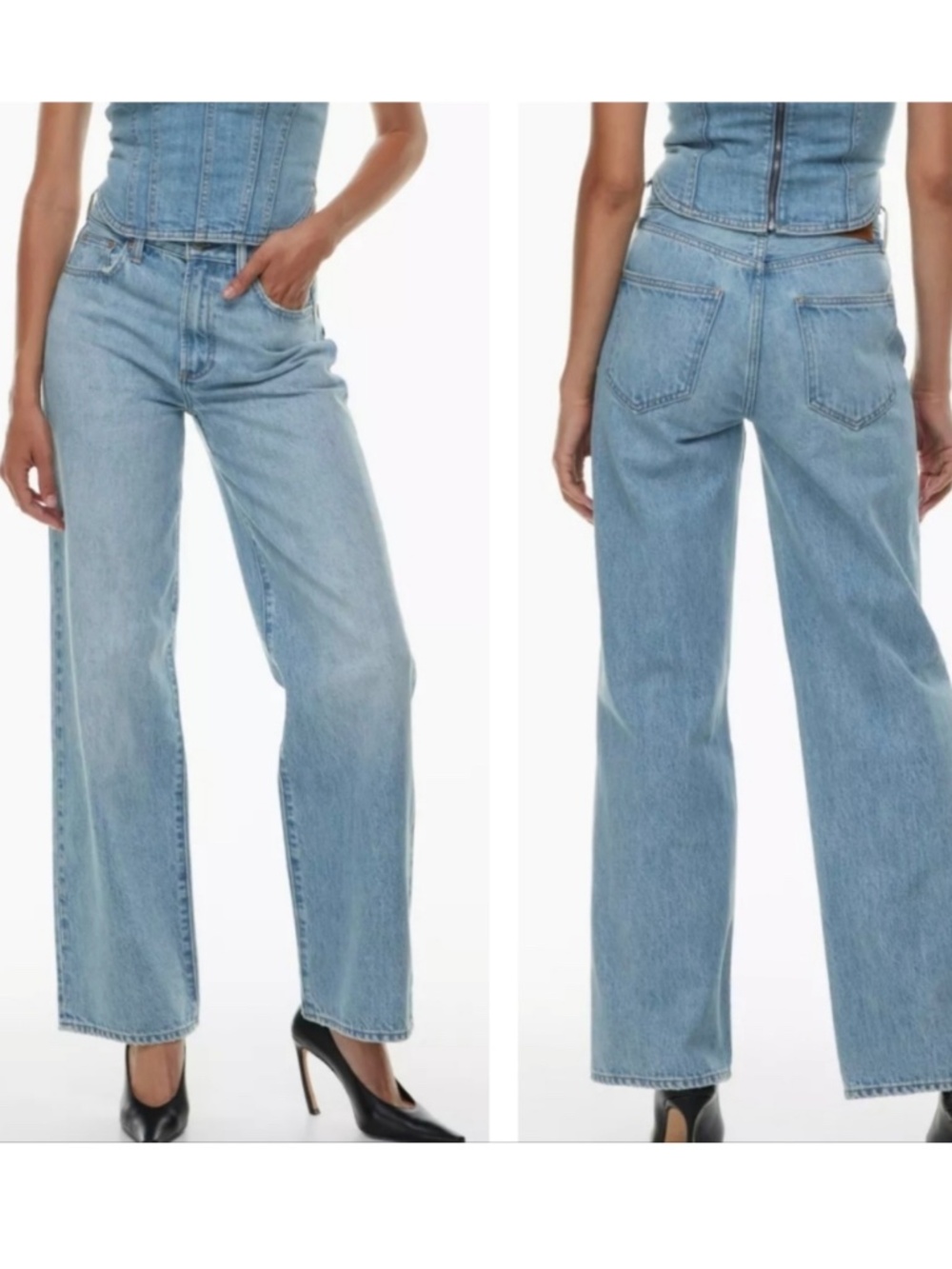 Denim Forum The Farrah Full Length High-Rise Jeans